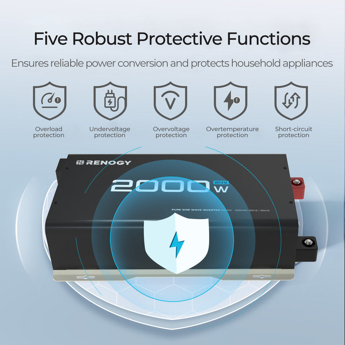 2000W 24V pure sine wave inverter