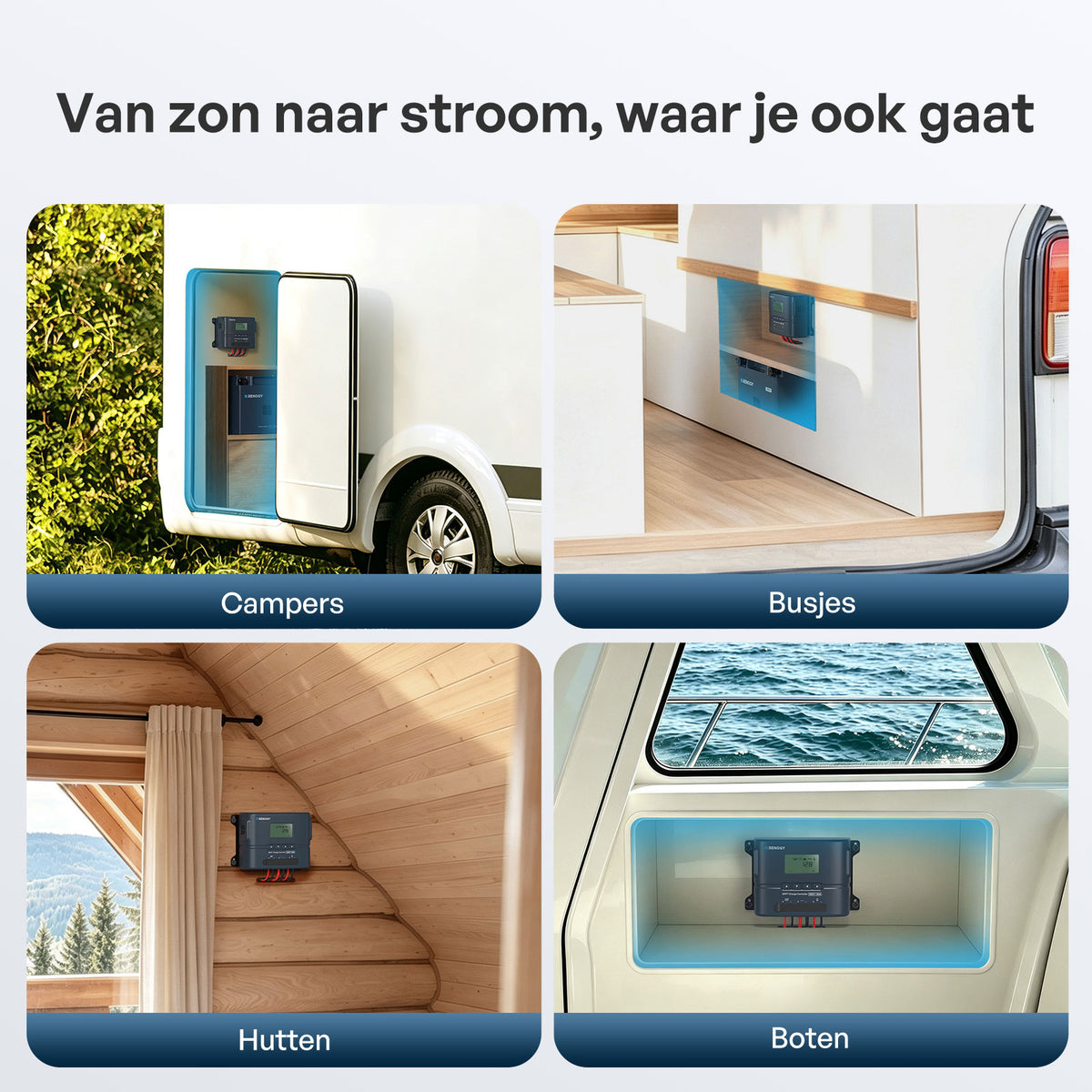 Rover 2 12V/24V 20A Compacte MPPT-laadregelaar met Bluetooth