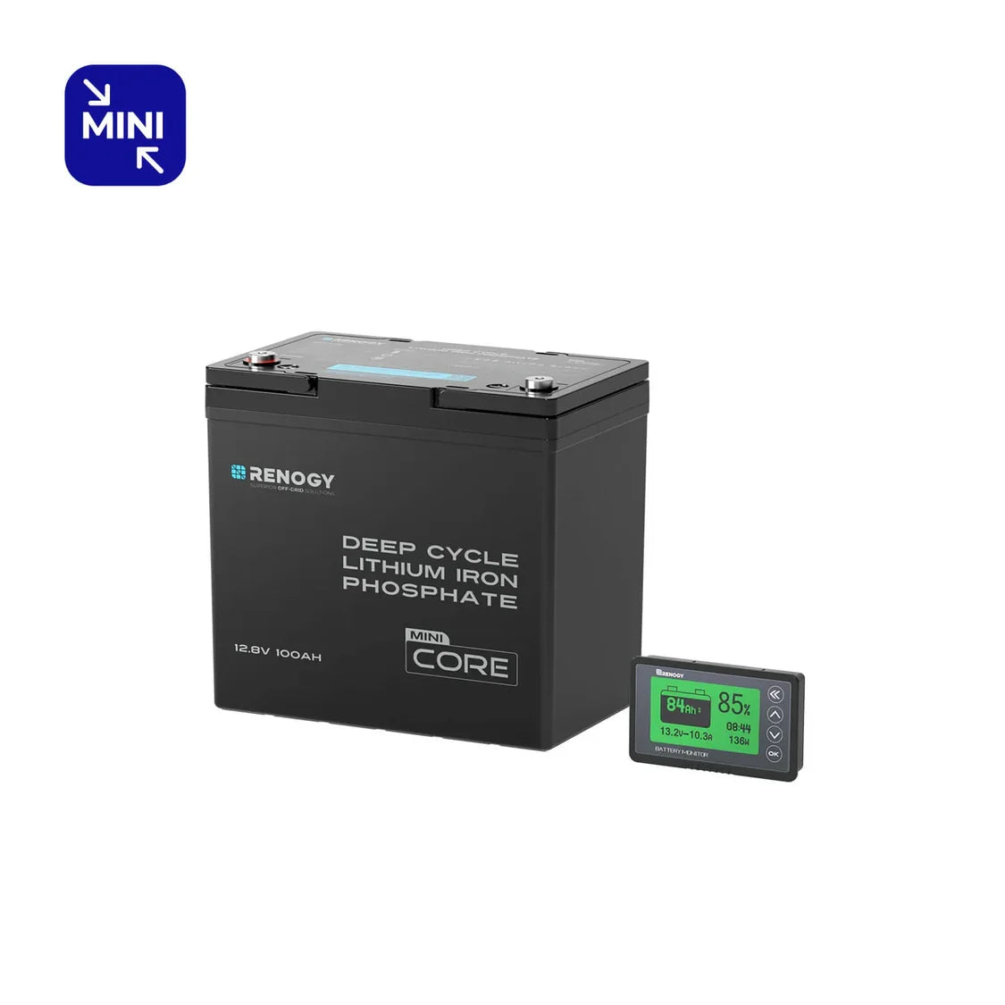 Core Mini — LiFePO₄ 12,8 V 100 Ah Batterij