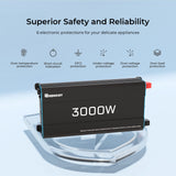 12V 3000W Zonne-omvormer Pure Sinus | Camper, Motorhome & Off-Grid