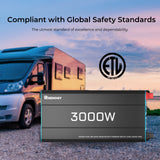 12V 3000W Zonne-omvormer Pure Sinus | Camper, Motorhome & Off-Grid