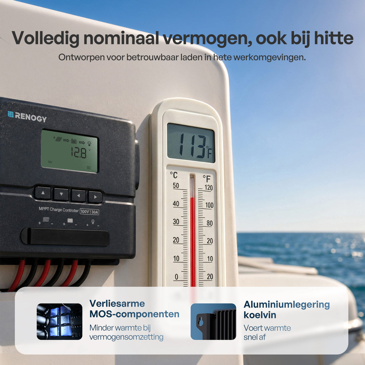 Rover 2 12V/24V 20A Compacte MPPT-laadregelaar met Bluetooth