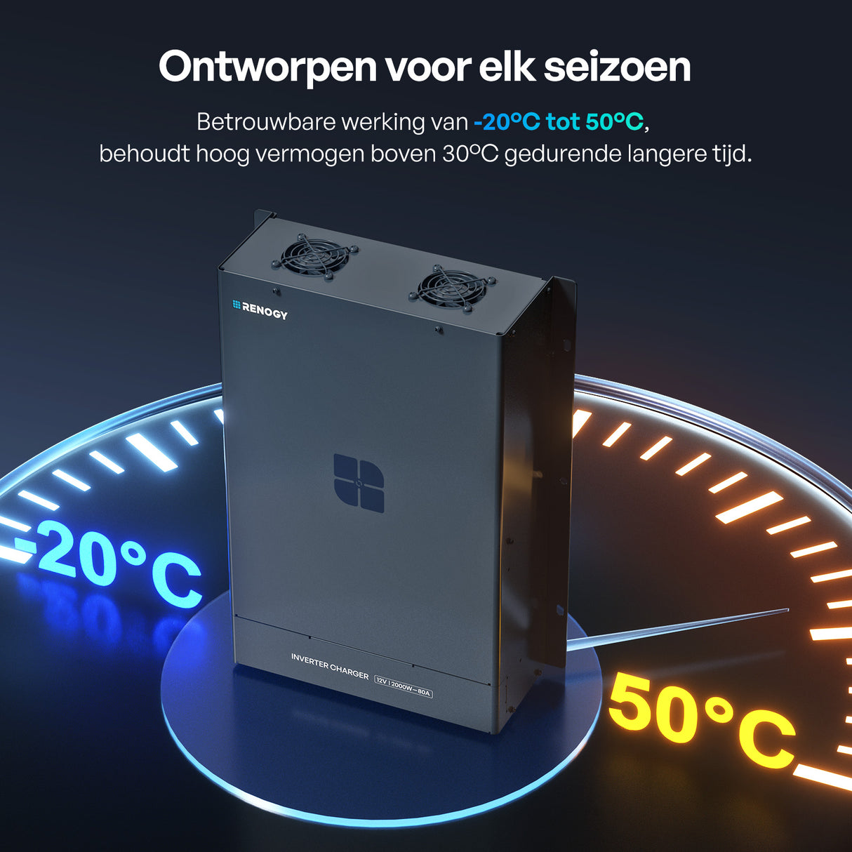 12V 2000W Omvormer Acculader Zuivere Sinusgolf Hoogfrequent Off-Grid