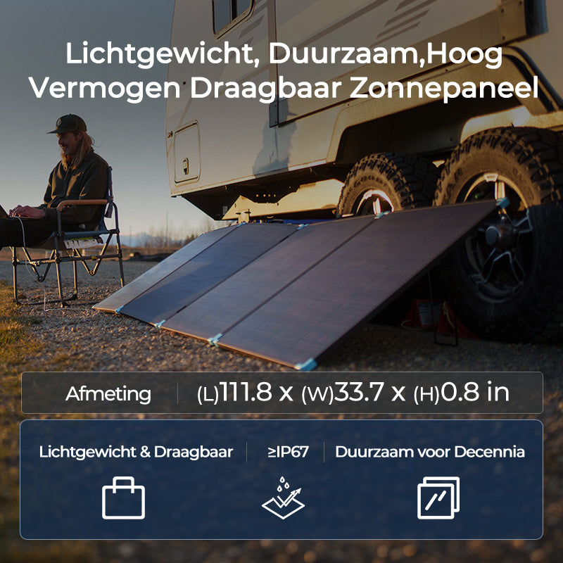 400W Draagbare Zonnekoffer – Lichtgewicht en Krachtig