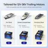 Core - 12 V 100 Ah Trollingmotor LiFePO4-Accu met Bluetooth