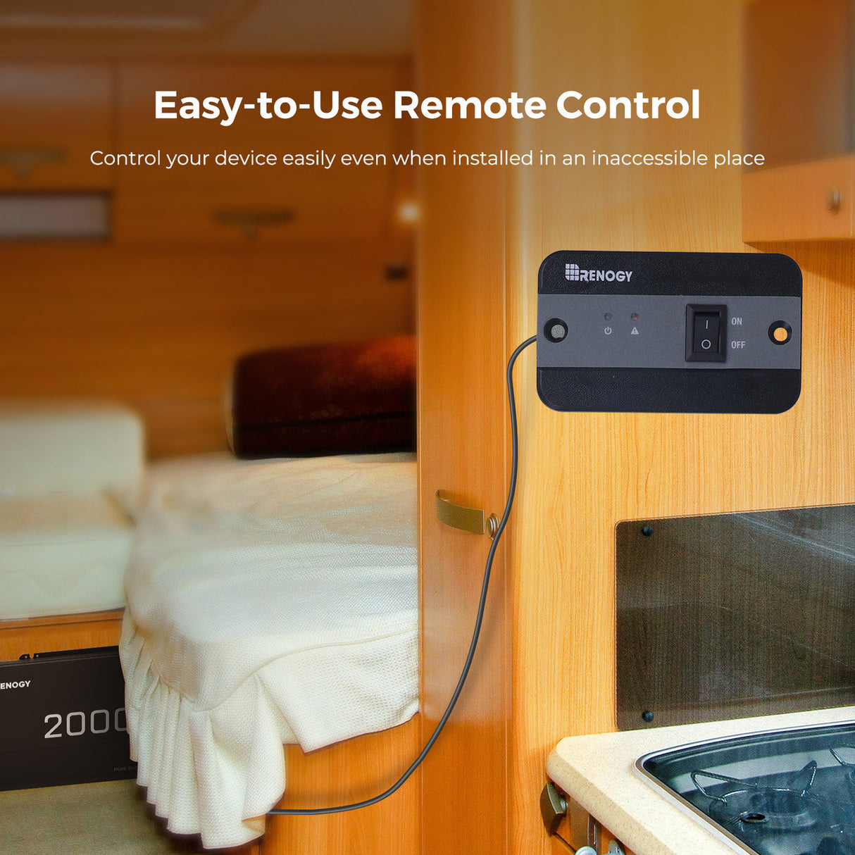 12V 2000W Zonne-omvormer Pure Sinus – DC naar AC voor Camper, Buscamper & Off-Grid