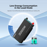 12V 2000W Zonne-omvormer Pure Sinus – DC naar AC voor Camper, Buscamper & Off-Grid