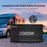12V 2000W Zonne-omvormer Pure Sinus – DC naar AC voor Camper, Buscamper & Off-Grid
