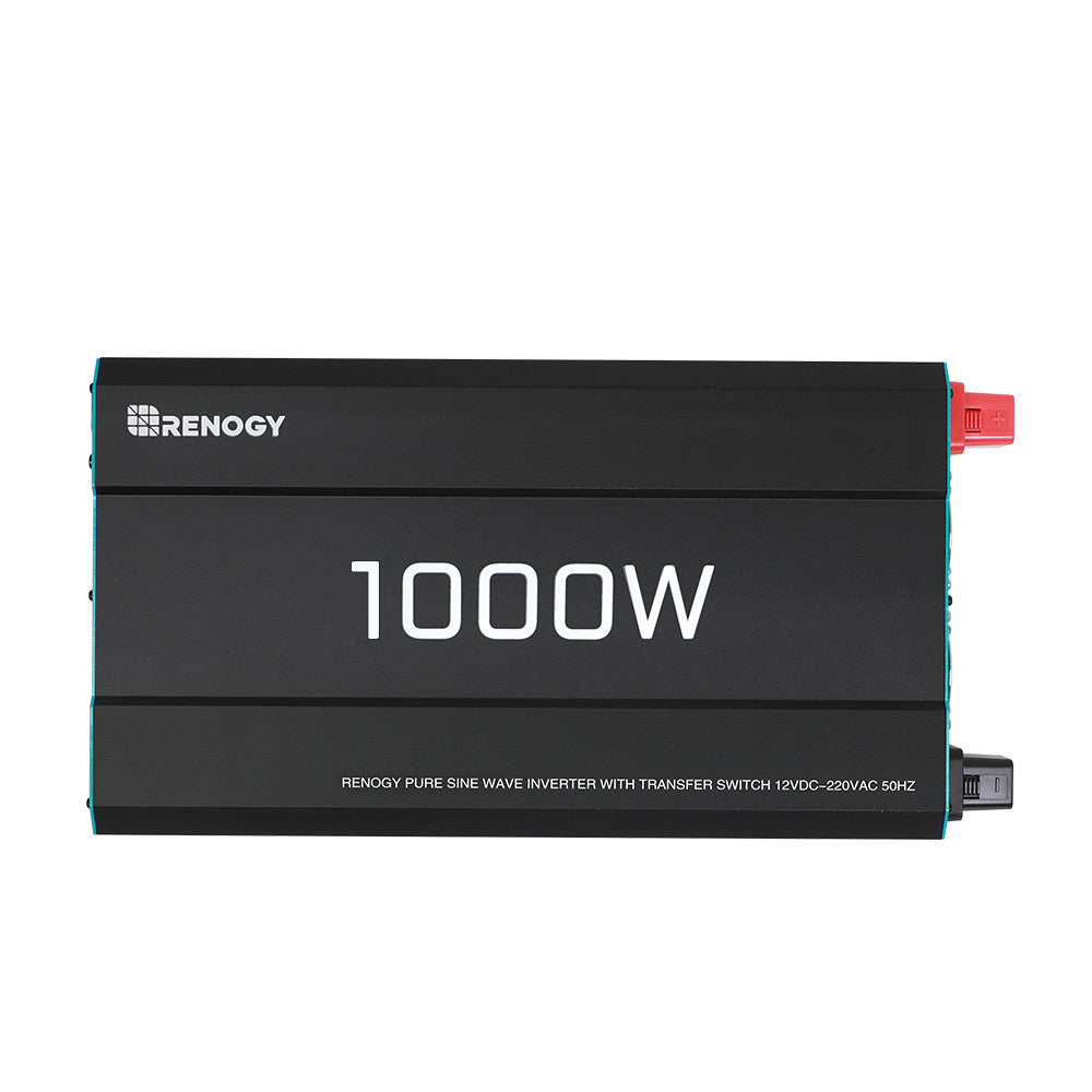 12V 1000W Zonne-omvormer Zuivere Sinus DC naar AC voor Camper, Motorhome, Off-Grid