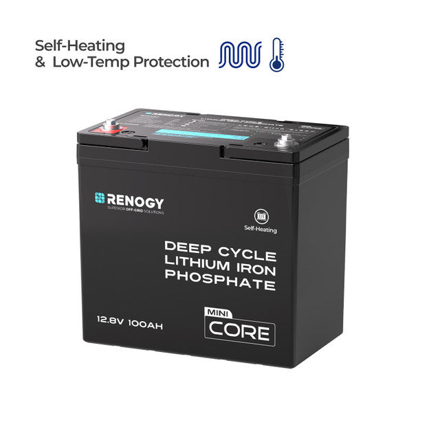 Core Mini DuoHeat 12,8 V 100 Ah Batterij LiFePO₄