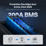 Core – 12V 200Ah LiFePO4 batterij met Bluetooth