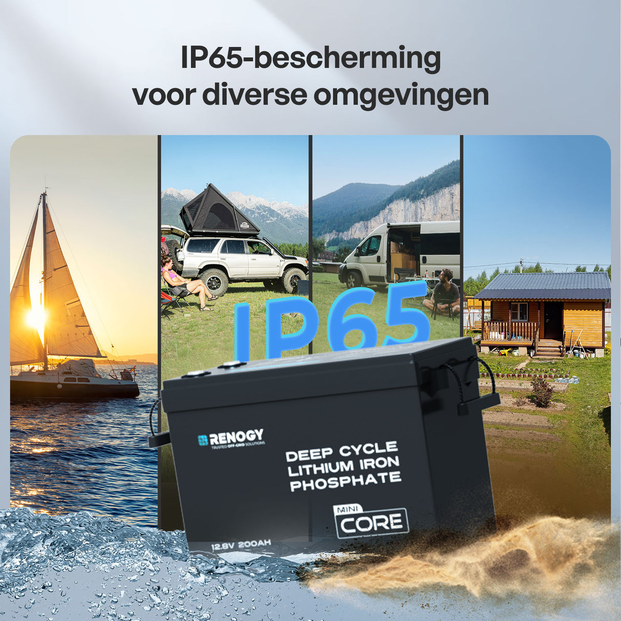 Core Mini 12,8V 200Ah LiFePO4 Batterij met Lage-Temperatuur