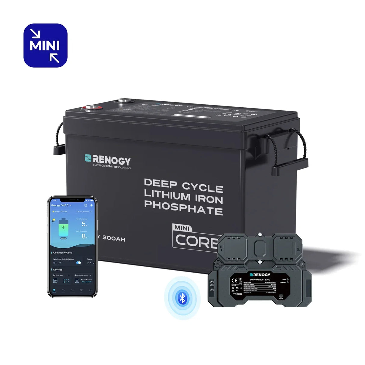 Core Mini – 12,8V 300Ah LiFePO4 Accu met Laagtemperatuurbescherming voor Camper & Caravan