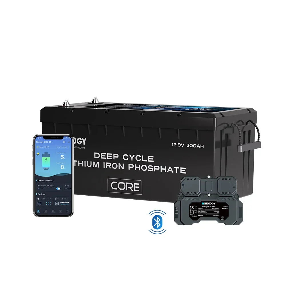 Renogy 12V 300Ah Core Series LiFePO4 Accu – Zelfverwarmend