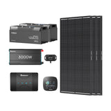 5,12 kWh Caravan Power System | 2X200Ah LiFePO4 Accu – Bluetooth & Autoverwarming, 3000W Omvormer
