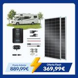 12V/24V 400W Kit Solar Premium con 40A Regulador Cargador MPPT de para Autocaravanas