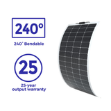 12V 200W Flexibel Monokristallijn Zonnepaneel