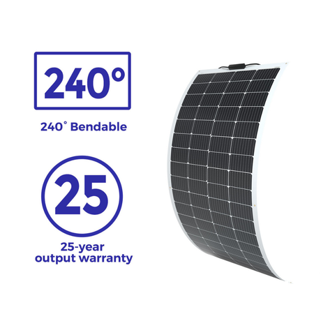 12V 200W Flexibel Monokristallijn Zonnepaneel