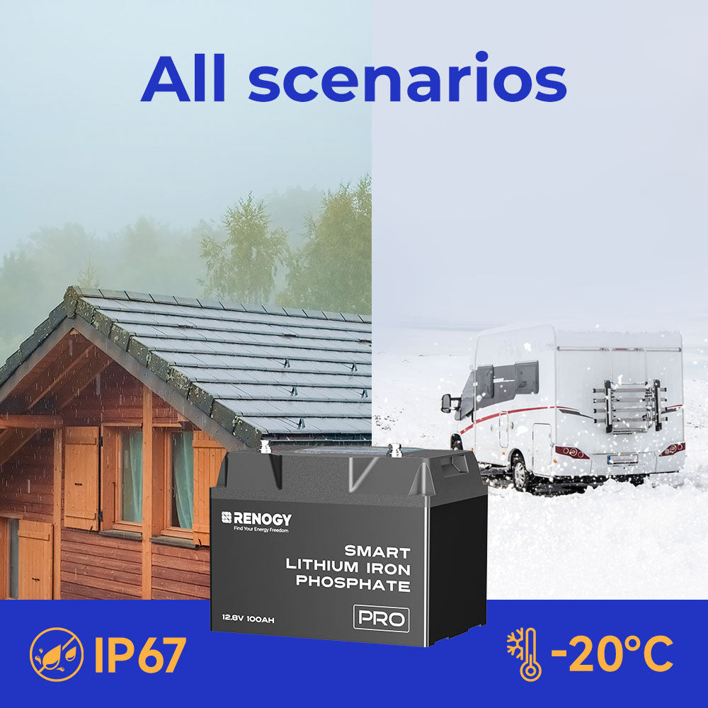 12V 200Ah LiFePO4 Pro Smart Accu – Bluetooth & Autoverwarming